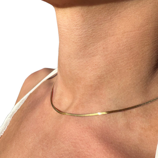 18k Yellow Gold Filled Layering Necklace